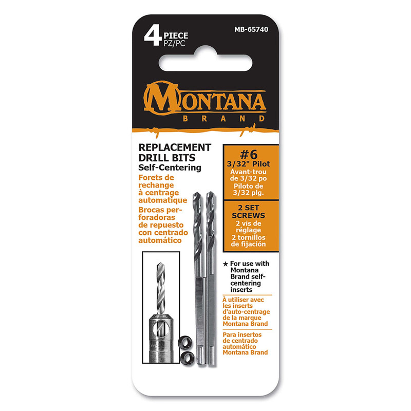 Replacement Self-Centering Pilot Drill Bits - Size:3/32"